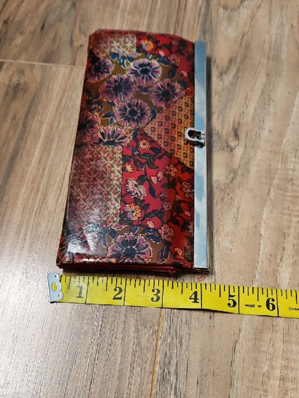 Floral Y2K Retro Patchwork Clutch Wallet - Multicolor - Picture 15 of 16
